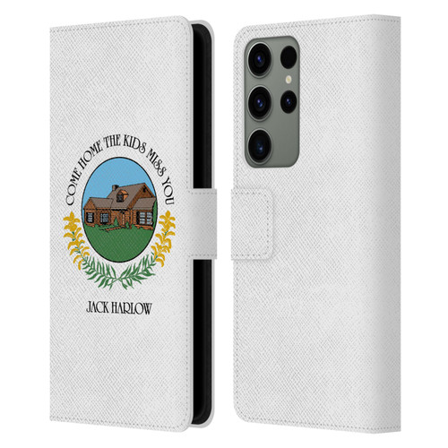 Jack Harlow Graphics Come Home Badge Leather Book Wallet Case Cover For Samsung Galaxy S23 Ultra 5G