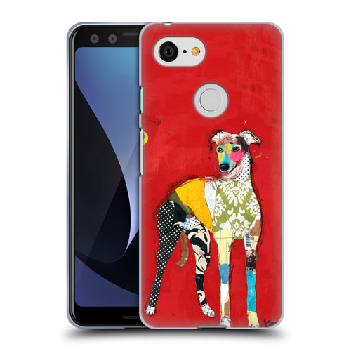 Michel Keck Dogs 2 Greyhound Soft Gel Case for Google Pixel 3
