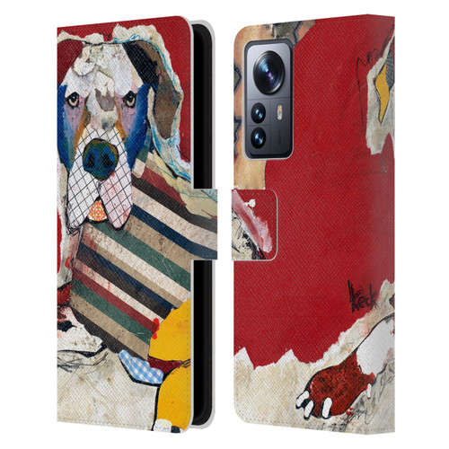 Michel Keck Dogs 2 Great Dane Leather Book Wallet Case Cover For Xiaomi 12 Pro