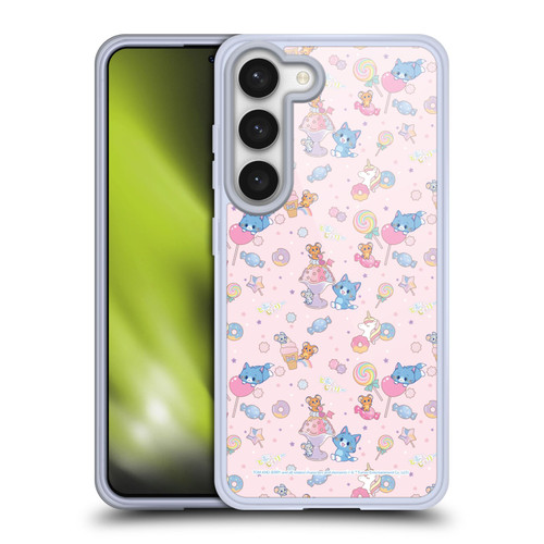 Tom and Jerry Gokko Graphics Sweets Pattern Soft Gel Case for Samsung Galaxy S23 5G & MagSafe