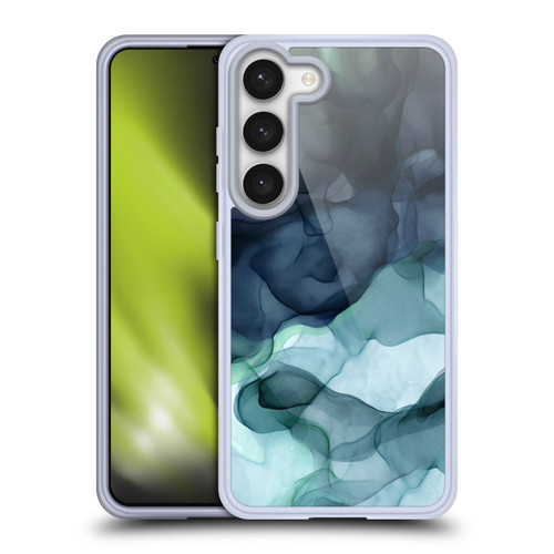 UtArt Dark Night Marble Heavy Smoke Soft Gel Case for Samsung Galaxy S23 5G & MagSafe