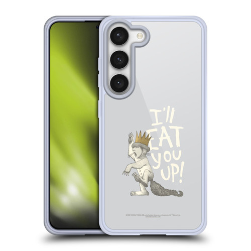 Where the Wild Things Are Literary Graphics Eat You Up Soft Gel Case for Samsung Galaxy S23 5G & MagSafe