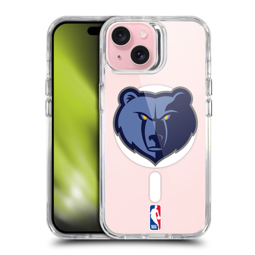 NBA Memphis Grizzlies Logo Bear SHOCKPROOF BUMPER CASE COMPATIBLE WITH Apple iPhone 15 & MAGSAFE