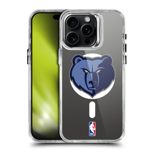 NBA Memphis Grizzlies Logo Bear SHOCKPROOF BUMPER CASE COMPATIBLE WITH Apple iPhone 15 Pro Max & MAGSAFE