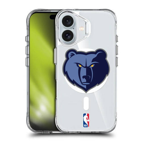 NBA Memphis Grizzlies Logo Bear SHOCKPROOF BUMPER CASE COMPATIBLE WITH Apple iPhone 16 & MAGSAFE