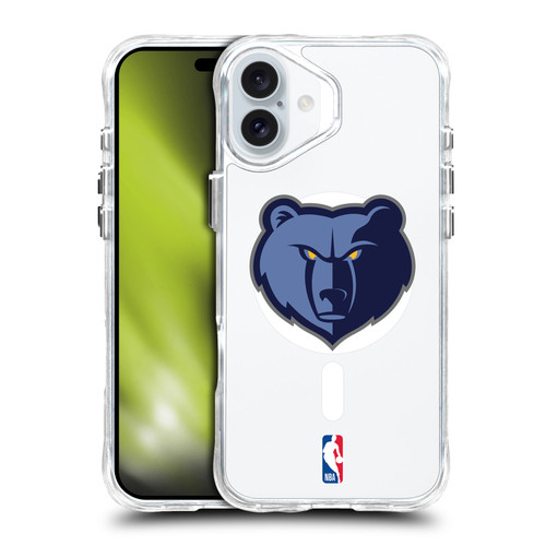 NBA Memphis Grizzlies Logo Bear SHOCKPROOF BUMPER CASE COMPATIBLE WITH Apple iPhone 16 Plus & MAGSAFE