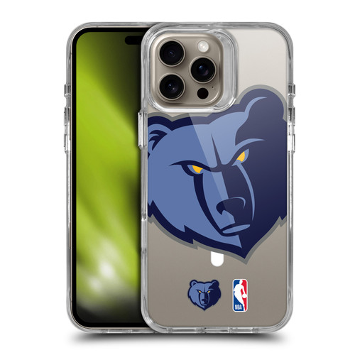 NBA Memphis Grizzlies Logo Oversized Bear SHOCKPROOF BUMPER CASE COMPATIBLE WITH Apple iPhone 16 Pro Max & MAGSAFE