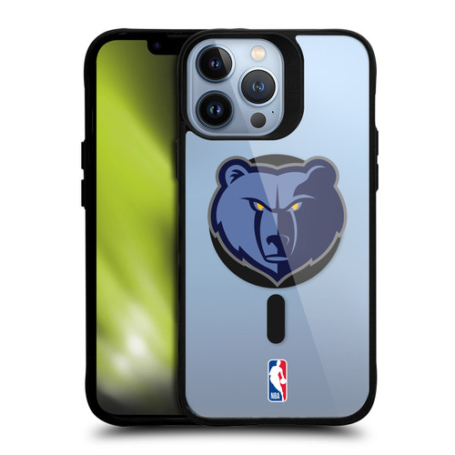 NBA Memphis Grizzlies Logo Bear BLACK SHOCKPROOF BUMPER CASE COMPATIBLE WITH Apple iPhone 13 Pro Max & MAGSAFE