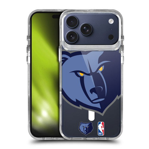 NBA Memphis Grizzlies Logo Oversized Bear SHOCKPROOF BUMPER CASE COMPATIBLE WITH Apple iPhone 17 Pro Max & MAGSAFE