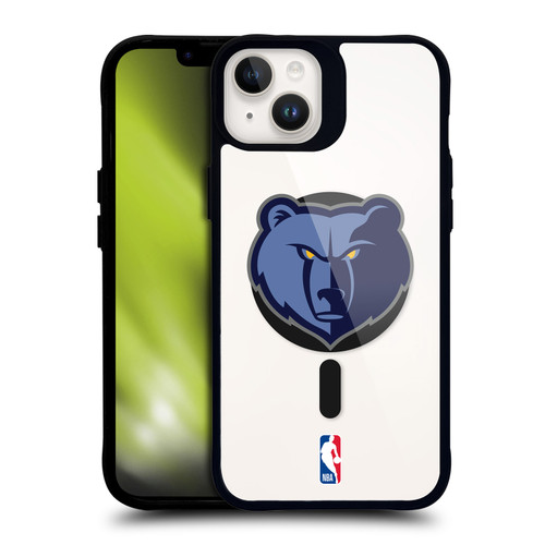 NBA Memphis Grizzlies Logo Bear BLACK SHOCKPROOF BUMPER CASE COMPATIBLE WITH Apple iPhone 14 Plus & MAGSAFE