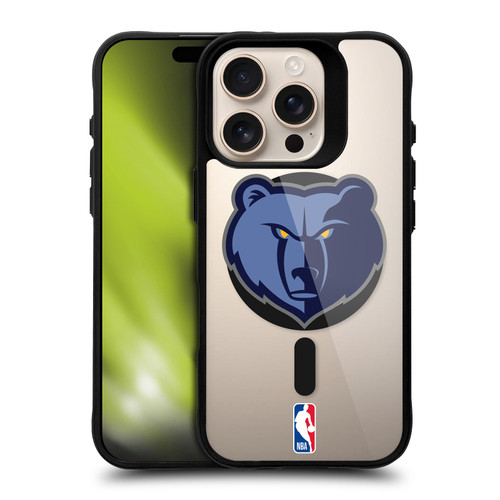NBA Memphis Grizzlies Logo Bear BLACK SHOCKPROOF BUMPER CASE COMPATIBLE WITH Apple iPhone 16 Pro & MAGSAFE