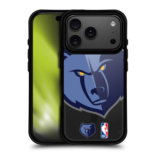 NBA Memphis Grizzlies Logo Oversized Bear BLACK SHOCKPROOF BUMPER CASE COMPATIBLE WITH Apple iPhone 17 Pro & MAGSAFE