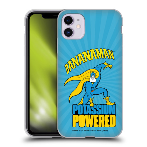 Beano Bananaman Graphics Potassium Powered Soft Gel Case for Apple iPhone 11