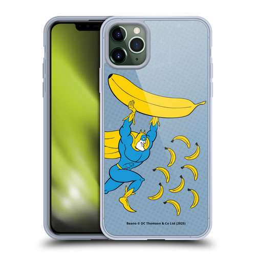 Beano Bananaman Graphics Banana Soft Gel Case for Apple iPhone 11 Pro Max & MagSafe