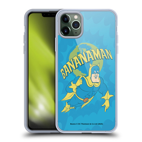 Beano Bananaman Graphics World Soft Gel Case for Apple iPhone 11 Pro Max & MagSafe