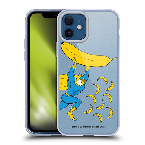 Beano Bananaman Graphics Banana Soft Gel Case for Apple iPhone 12 / iPhone 12 Pro & MagSafe