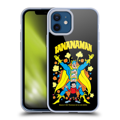 Beano Bananaman Graphics Characters Soft Gel Case for Apple iPhone 12 / iPhone 12 Pro & MagSafe