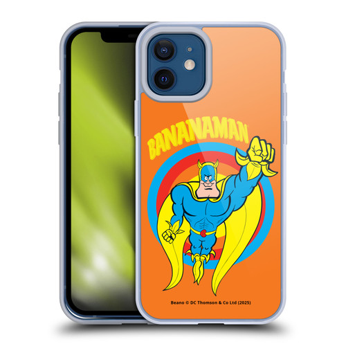 Beano Bananaman Graphics Fly Soft Gel Case for Apple iPhone 12 / iPhone 12 Pro & MagSafe