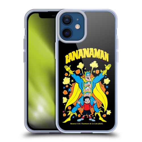 Beano Bananaman Graphics Characters Soft Gel Case for Apple iPhone 12 Mini & MagSafe