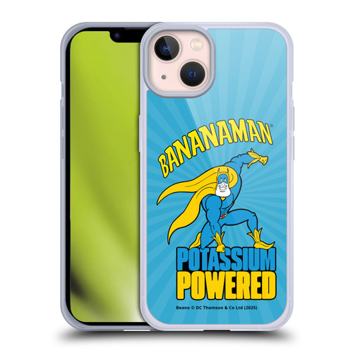 Beano Bananaman Graphics Potassium Powered Soft Gel Case for Apple iPhone 13