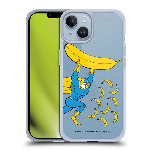 Beano Bananaman Graphics Banana Soft Gel Case for Apple iPhone 14