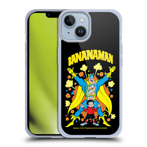 Beano Bananaman Graphics Characters Soft Gel Case for Apple iPhone 14