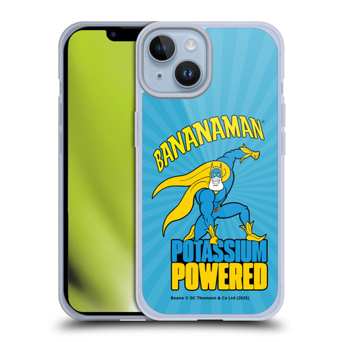 Beano Bananaman Graphics Potassium Powered Soft Gel Case for Apple iPhone 14