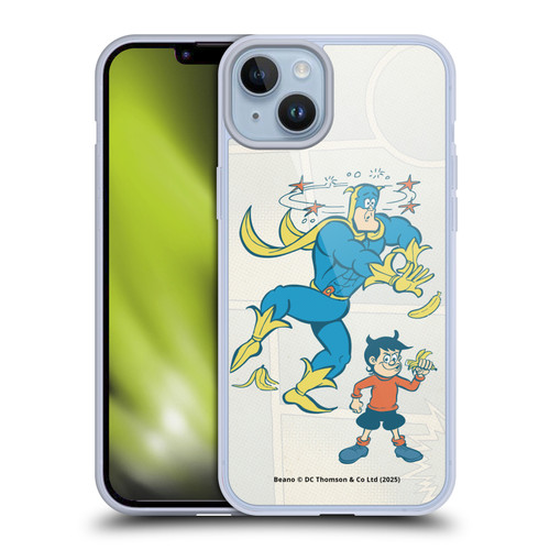 Beano Bananaman Graphics With Dennis Soft Gel Case for Apple iPhone 14 Plus & MagSafe