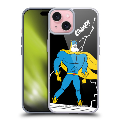 Beano Bananaman Graphics Lightning Soft Gel Case for Apple iPhone 15 & MagSafe