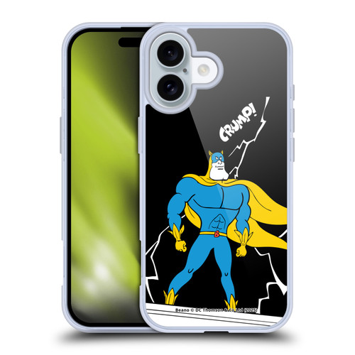Beano Bananaman Graphics Lightning Soft Gel Case for Apple iPhone 16 & MagSafe