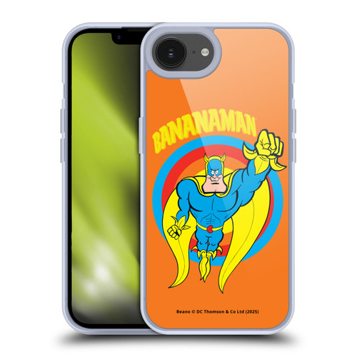 Beano Bananaman Graphics Fly Soft Gel Case for Apple iPhone 16e / Apple iPhone 17e & MagSafe
