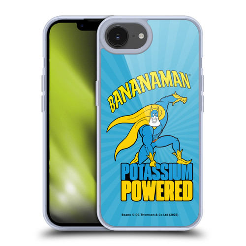 Beano Bananaman Graphics Potassium Powered Soft Gel Case for Apple iPhone 16e / Apple iPhone 17e & MagSafe