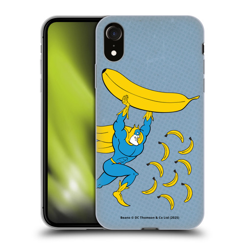 Beano Bananaman Graphics Banana Soft Gel Case for Apple iPhone XR