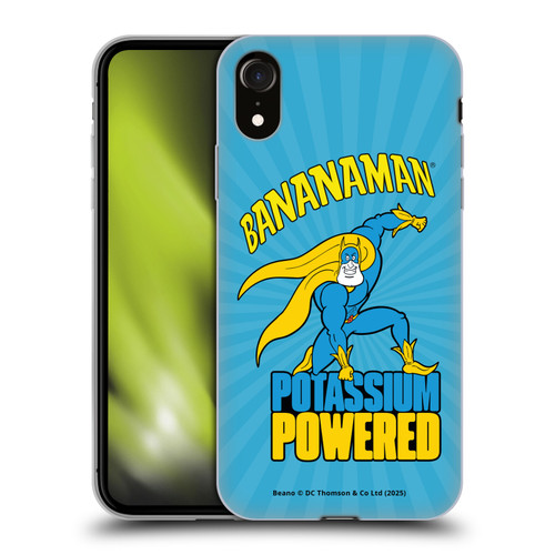 Beano Bananaman Graphics Potassium Powered Soft Gel Case for Apple iPhone XR