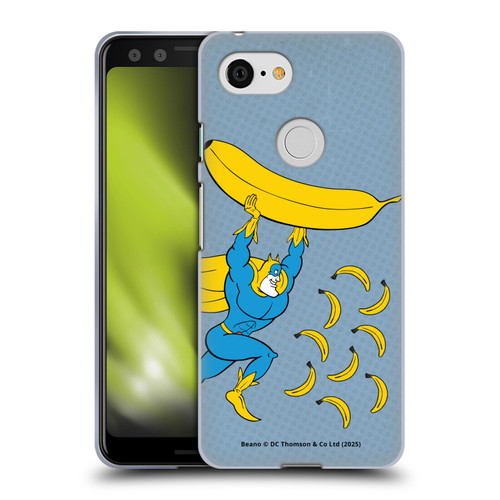 Beano Bananaman Graphics Banana Soft Gel Case for Google Pixel 3