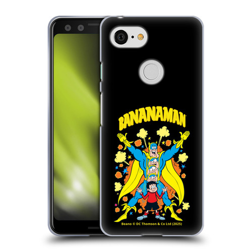 Beano Bananaman Graphics Characters Soft Gel Case for Google Pixel 3