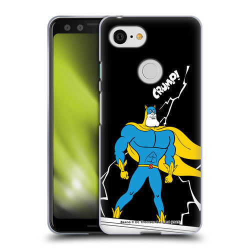 Beano Bananaman Graphics Lightning Soft Gel Case for Google Pixel 3