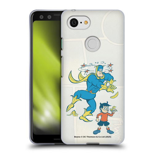 Beano Bananaman Graphics With Dennis Soft Gel Case for Google Pixel 3