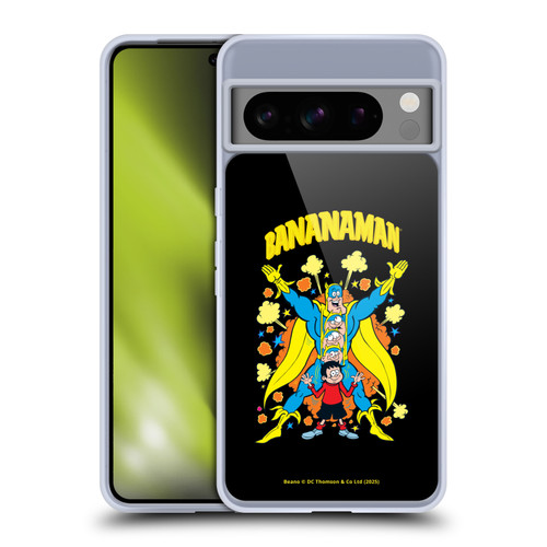 Beano Bananaman Graphics Characters Soft Gel Case for Google Pixel 8 Pro