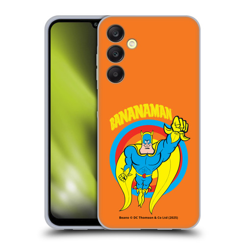Beano Bananaman Graphics Fly Soft Gel Case for Samsung Galaxy A25 5G