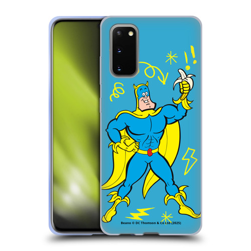 Beano Bananaman Graphics Blue Soft Gel Case for Samsung Galaxy S20 / S20 5G