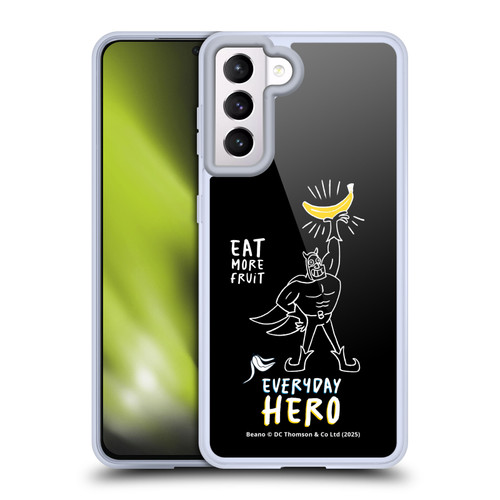 Beano Bananaman Graphics Everyday Hero Soft Gel Case for Samsung Galaxy S21 5G & MagSafe