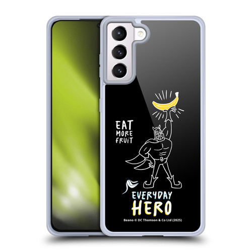 Beano Bananaman Graphics Everyday Hero Soft Gel Case for Samsung Galaxy S21+ 5G & MagSafe