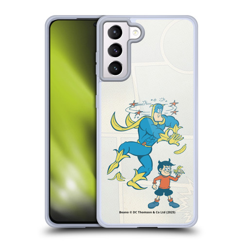 Beano Bananaman Graphics With Dennis Soft Gel Case for Samsung Galaxy S21+ 5G & MagSafe