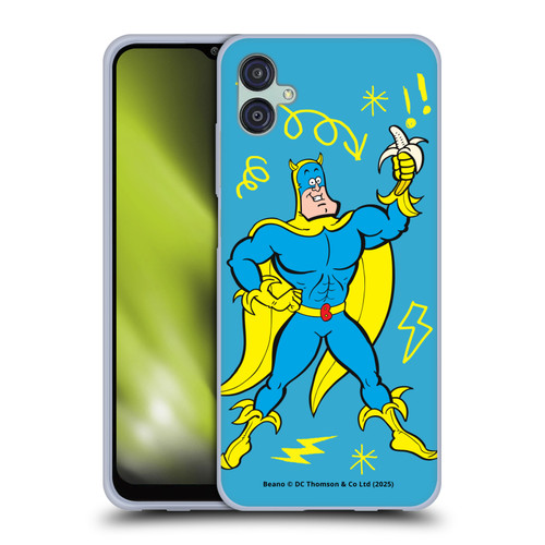 Beano Bananaman Graphics Blue Soft Gel Case for Samsung Galaxy M04 5G / A04e