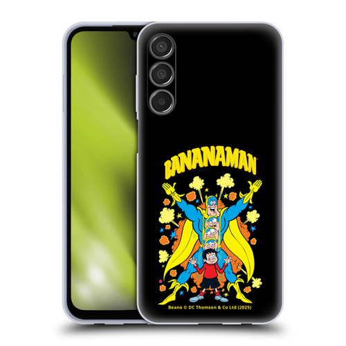Beano Bananaman Graphics Characters Soft Gel Case for Samsung Galaxy M15/F15 5G