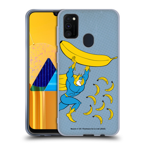 Beano Bananaman Graphics Banana Soft Gel Case for Samsung Galaxy M30s (2019)/M21 (2020)