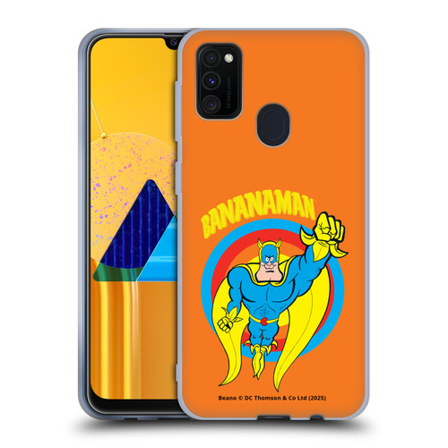 Beano Bananaman Graphics Fly Soft Gel Case for Samsung Galaxy M30s (2019)/M21 (2020)