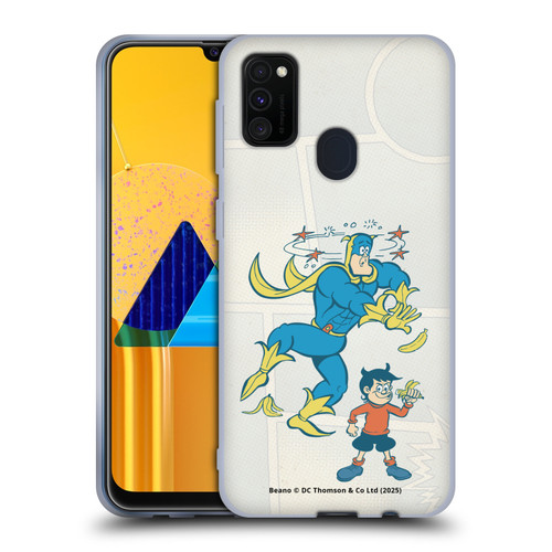Beano Bananaman Graphics With Dennis Soft Gel Case for Samsung Galaxy M30s (2019)/M21 (2020)