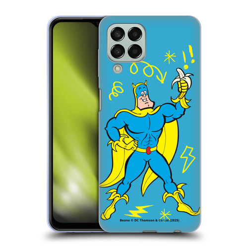 Beano Bananaman Graphics Blue Soft Gel Case for Samsung Galaxy M33 (2022)